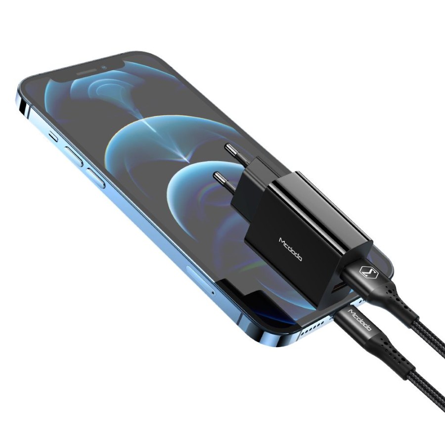 Adaptor Charger Dual Usb Output Fast Charge Mcdodo CH-8910 QC3.0 18W