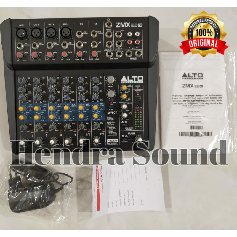 Mixer Audio Alto ZMX 122 FX (8 channel)