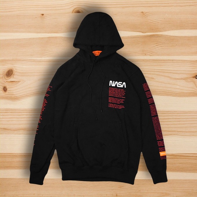 HOODIE NASA X HERON PRESTON SPACE ADMINISTRATION PRINTED SWEATSHIRT