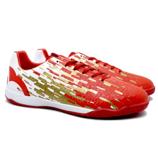 Sepatu Futsal Ortuseight Blizzard IN SE - Red/Gold/White