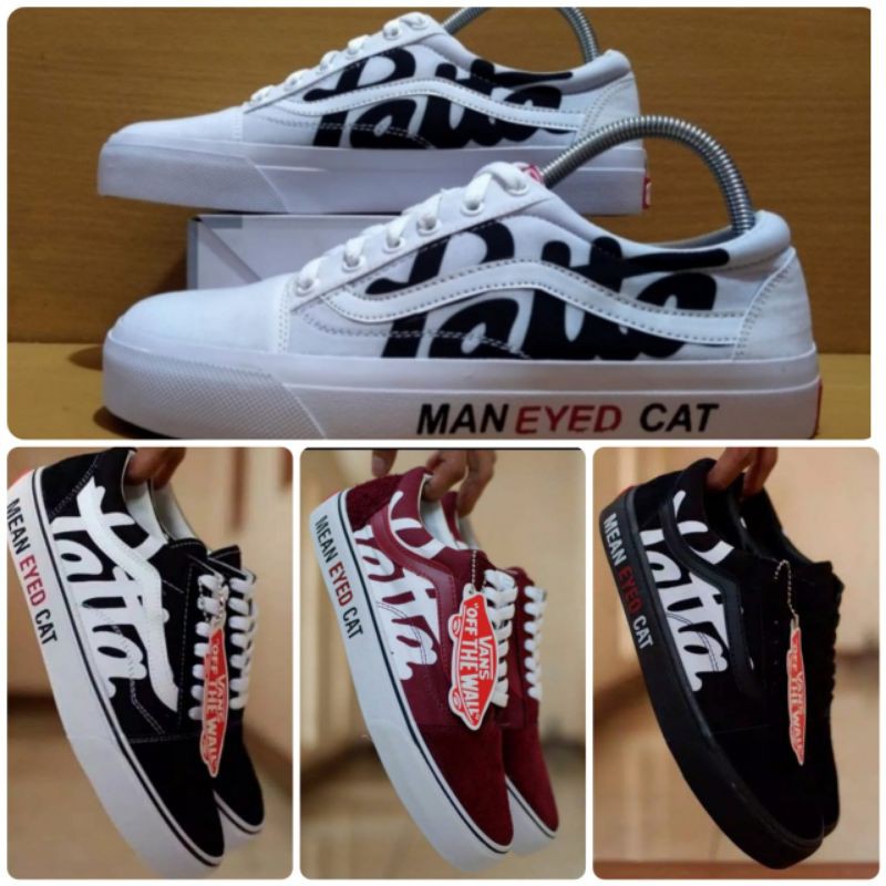 BISA COD - Sneaker sepatu tali dewasa wanita/pria VANS PATTA Bertali