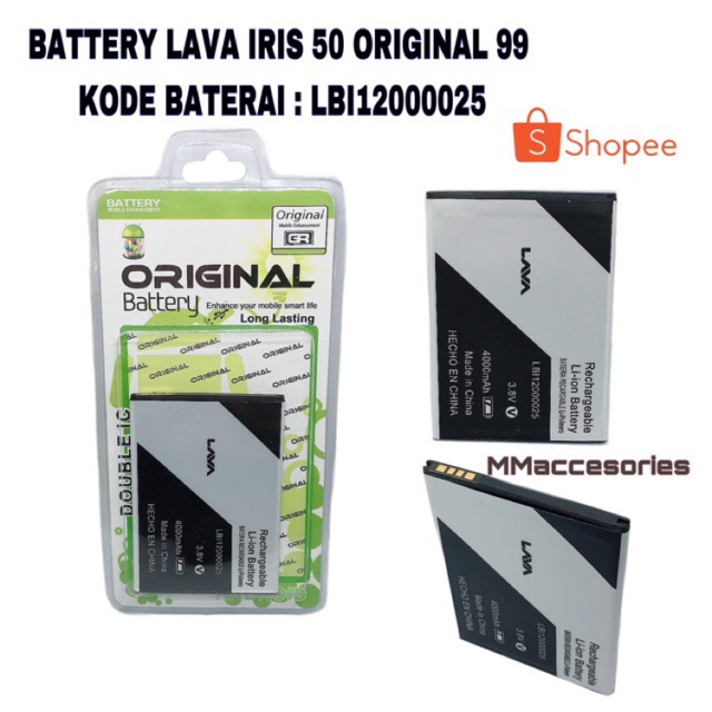 BATTERY BATERAI LAVA IRIS 50 LBI12000025 / LAVA GRAND 2 / LAVA 758 LEB105/ LAVA 505 LEB108/ LAVA 510