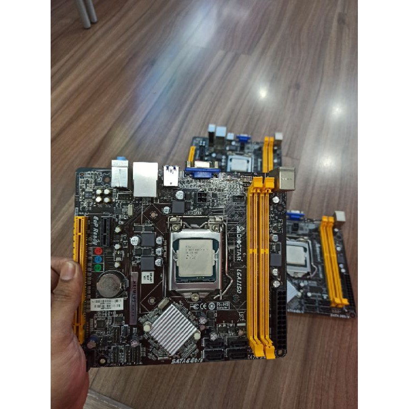 Paketan motherboard Biostar H81 soket 1150 proce Intel Pentium G3220 Gen4 berkualitas dan bergaransi