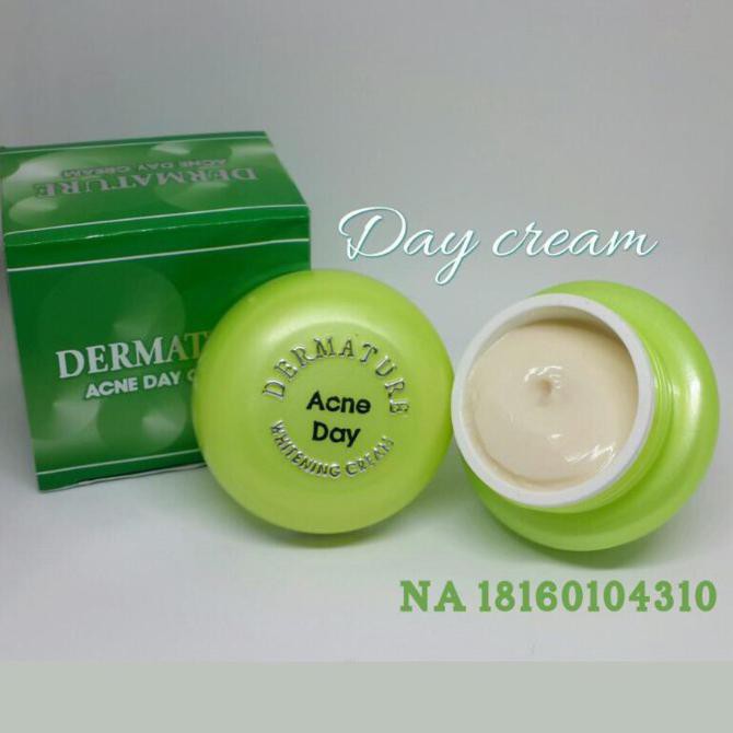 HoTs CREAM PAGI DERMATURE ACNE BPOM / DAY CREAM DERMATURE ACNE [ CREAM PAGI Murah JKPA06