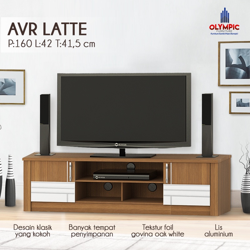 Bufet Lemari Rak TV Olympic Original Seri Latte