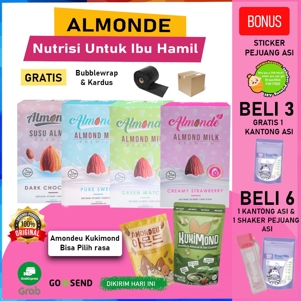 [Kehamilan Janin Sehat] ALMONDE PREMIUM ALMOND MILK ALMOM