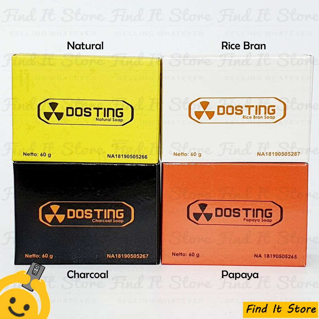 Sabun Dosting Natural Soap Pemutih Kulit Whitening Original BPOM