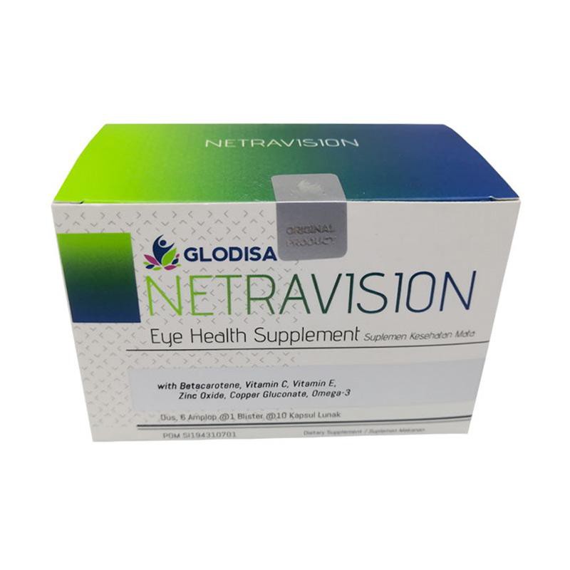 Glodisa NETRAVISION - Vitamin Mata - Suplemen Kesehatan Mata - 1  Strip