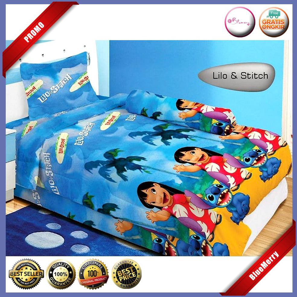 Sprei Lady Rose 2 In 1 Lilo & Stitch Single 120 No.3 Seprai Disney Duo BMSC646