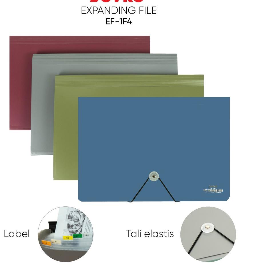 

Expanding File Map Harmonika Joyko EF-1F4 Folio 13 Pocket.