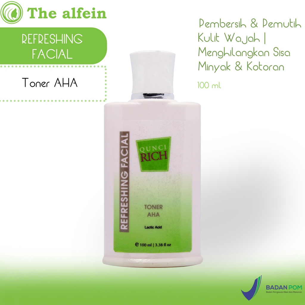 Toner AHA For Brightening - Qunci Rich by The Alfein Clinic | Refreshing Toner untuk Mencerahkan