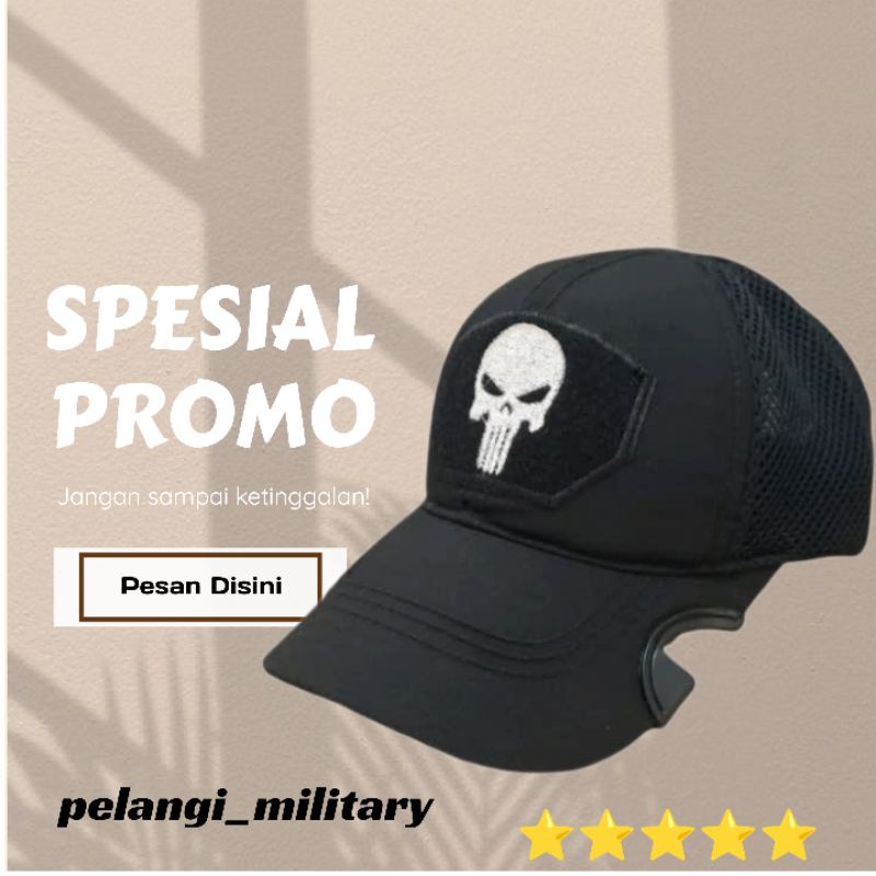 Topi tactical hitam coak/kualitas terjamin