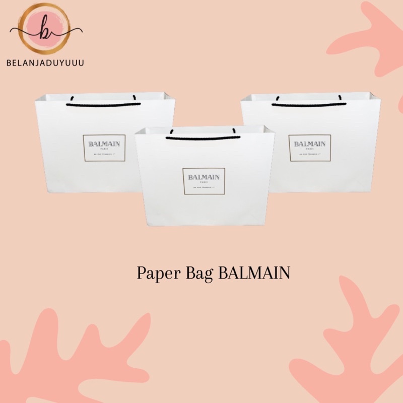 Paper Bag BALMAIN Pembungkus Kado