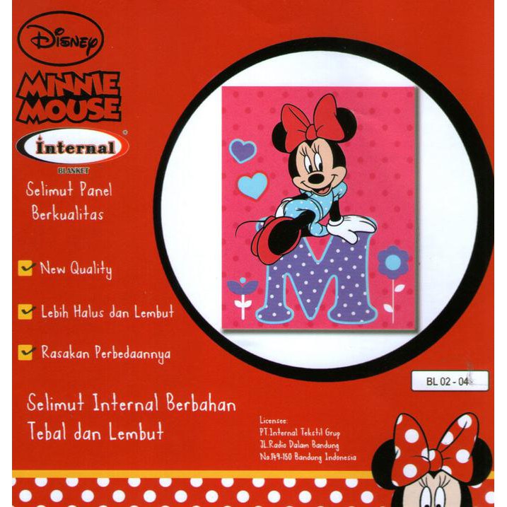 Selimut Internal - Love Minnie BMSA529