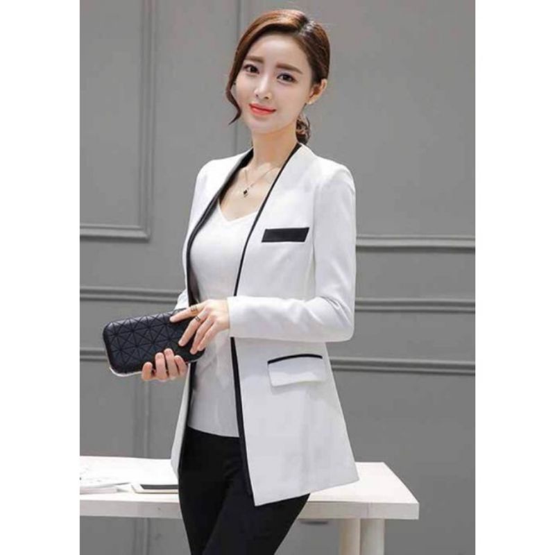 Jas Wanita Putih /Blazer Wanita /Jas Formal