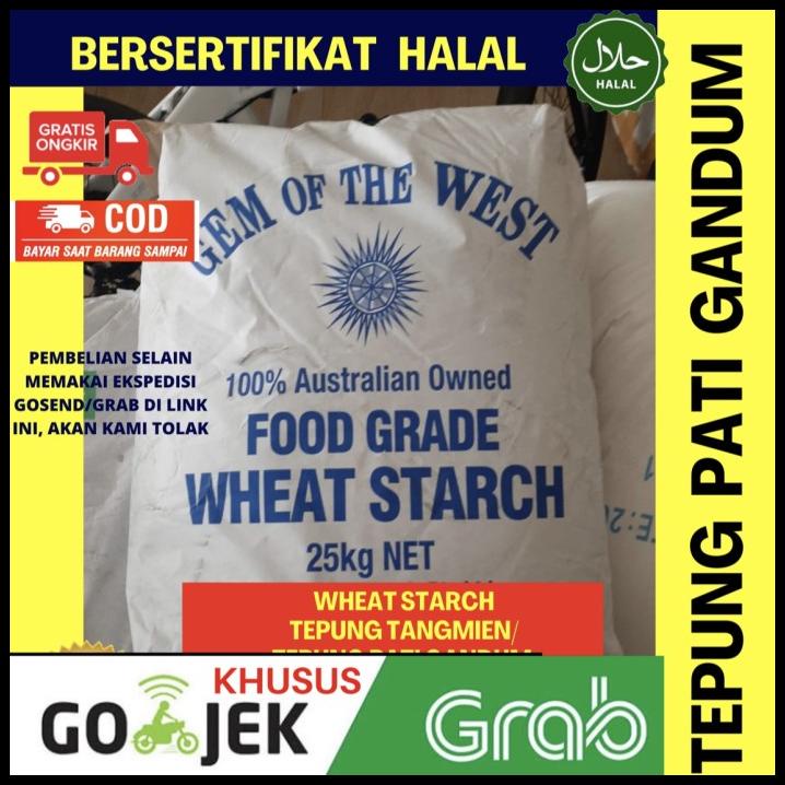 

Wheat Starch 25Kg Zak Khusus Gosend / Tepung Pati Gandum / Tang Mien