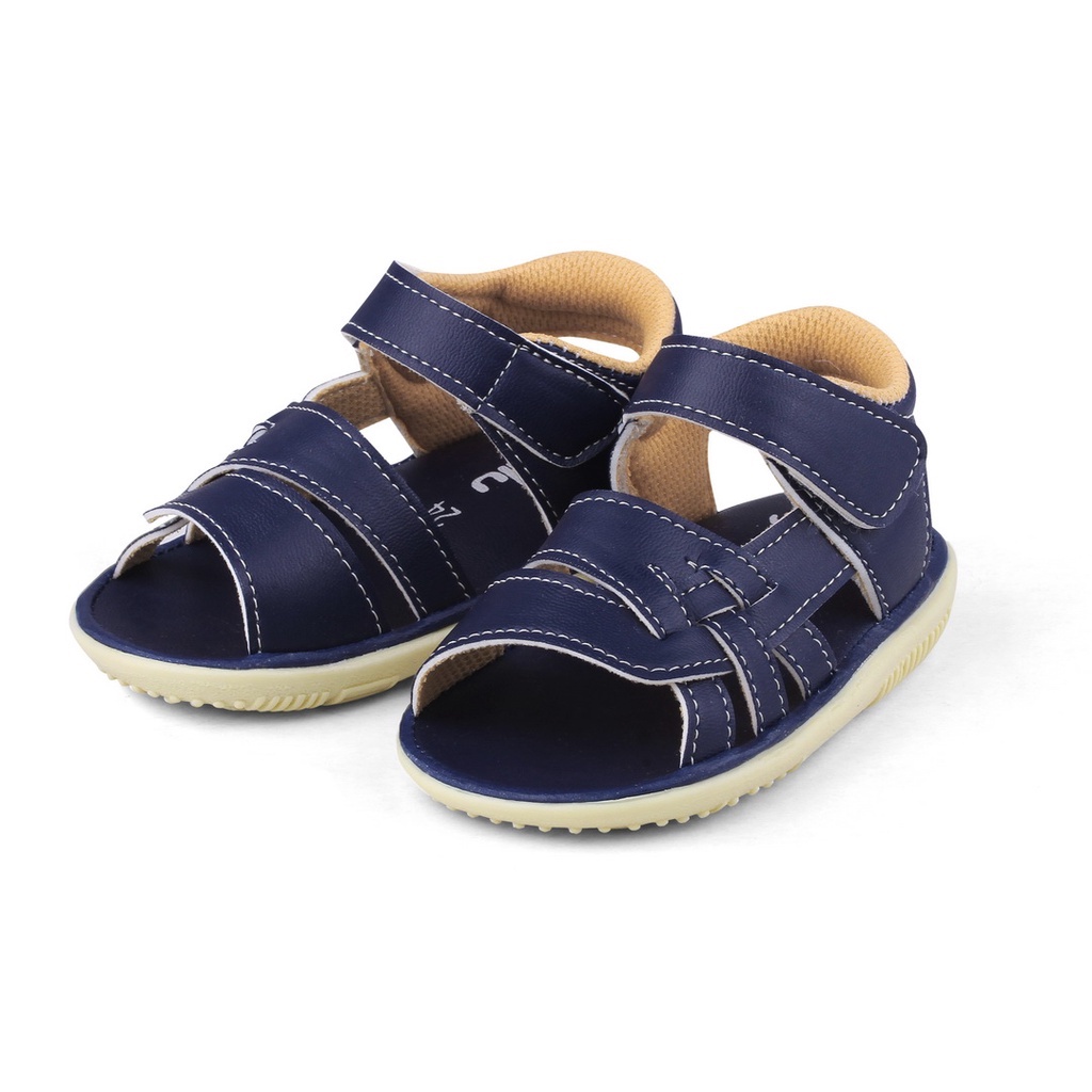 SANDAL ANAK LUCU COWOK BUNYI AB NAVY