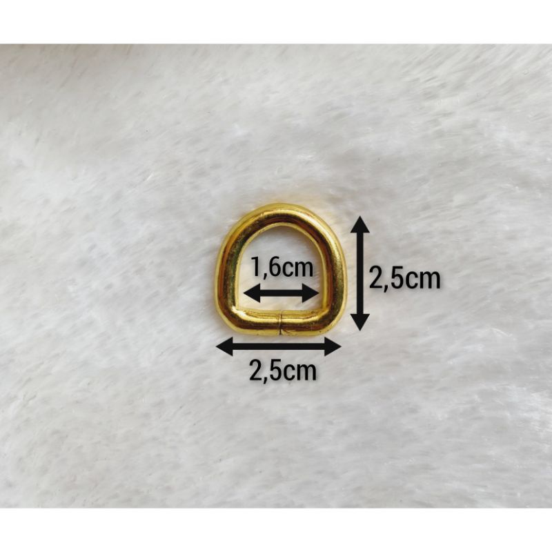 Ring D ukuran 1.6cm ( 12pcs)