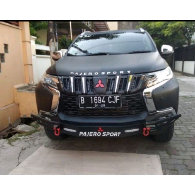 Tanduk bumper pengaman depan mobil all new pajero sport  2016-2020 full besi