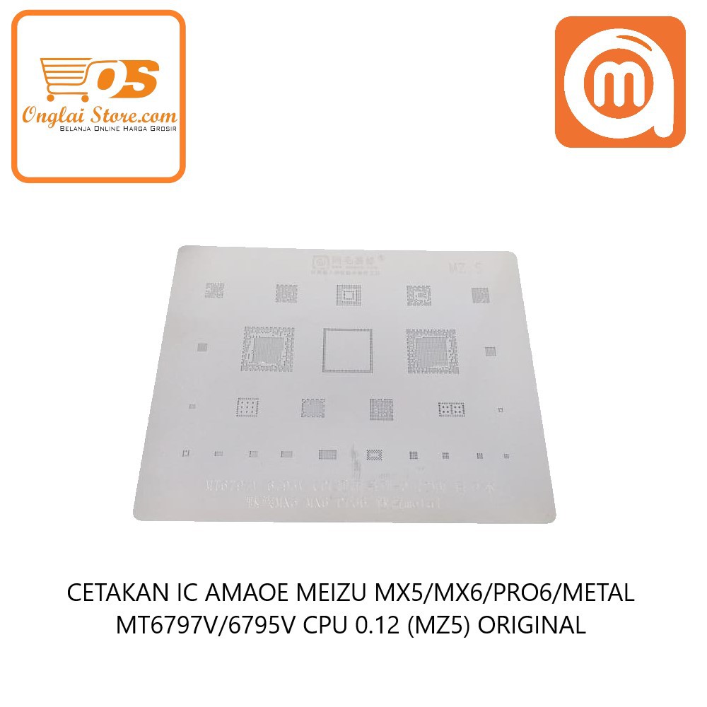 CETAKAN IC AMAOE MZ:5 MT6797V/6795V CPU UNIVERSAL SERIES-0.12MM BAHAN JEPANG  ORIGINAL 