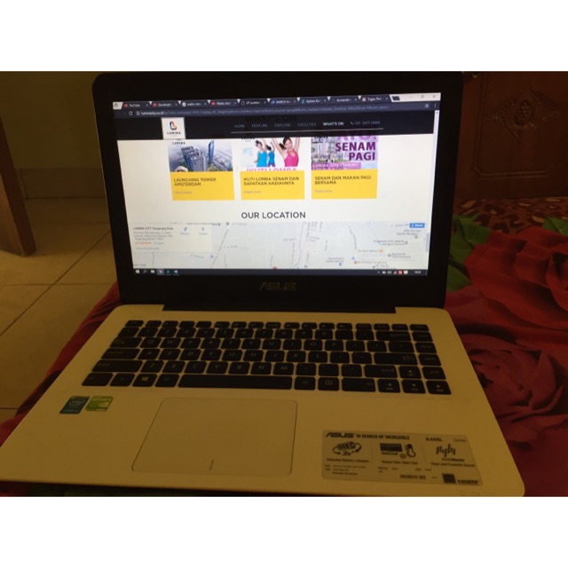 Laptop Asus A455LF-WX042D i5/4/500 Gaming VGA 2GB ex.Cewek Baru 1 Tahun Putih White