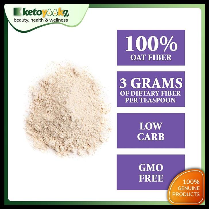 

TERBARUU!! Oat Fiber / Keto Baking Oat Fiber NuNaturals Repack (100g) (USA) TERLARIS