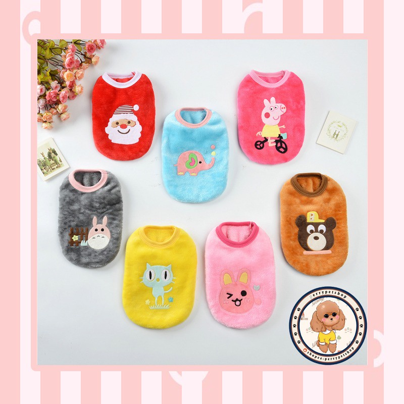 Pet Clothes Pet Lembut Hangat Lucu Untuk Anjing &amp; Kucing