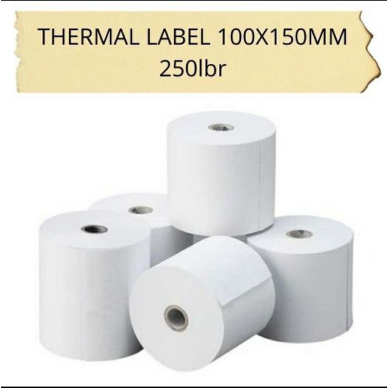 Label Termal / Label Stiker Barcode Label Pengiriman 100 x 150 - isi 250