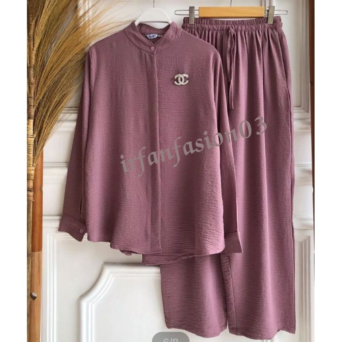 SET BALILA CRINKLE/ SET INATA CRINKLE AIRFLOW/SETELAN POLOS INATA/SETELAN POLOS INATA/ SETCEL INATA/