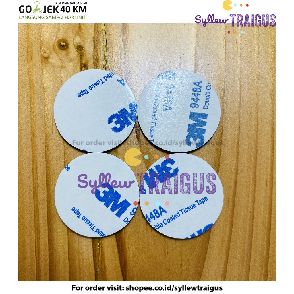 3m Double Tape Bentuk Bulat Lingkaran Shopee Indonesia