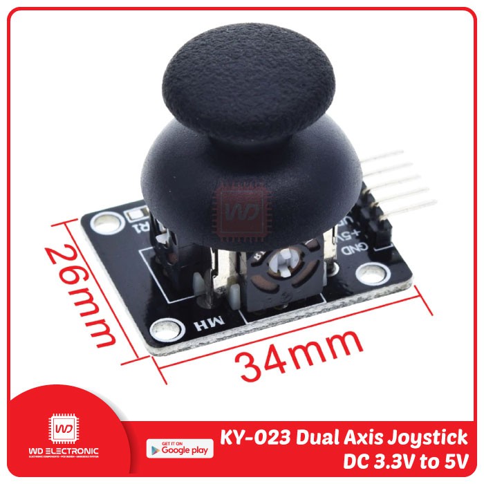 JOYSTICK MODULE FOR ARDUINO KY-023 KY023 JOYSTIK DUAL AXIS