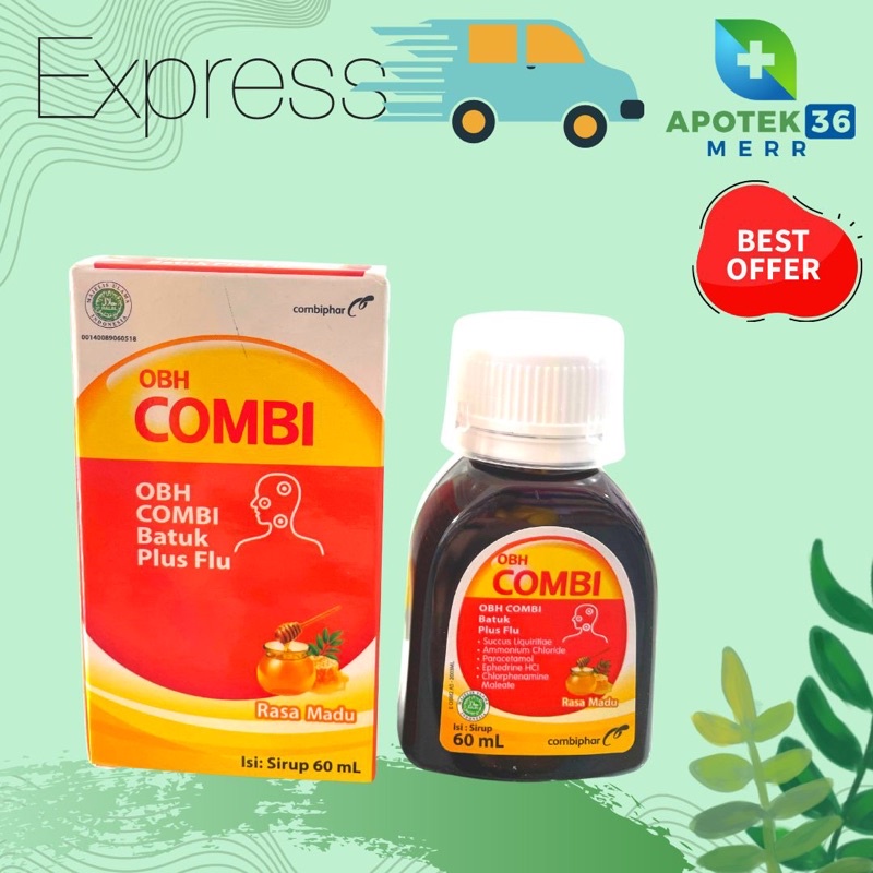 OBH COMBI Batuk Plus Flu Rasa Madu 60ML