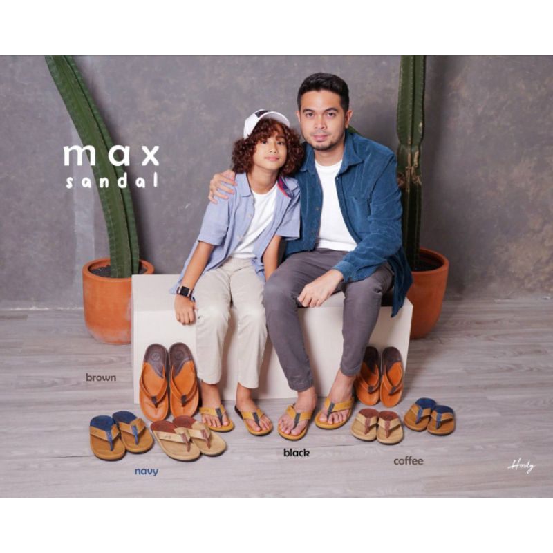 Max Sandal laki-laki Couple Anak Ayah By Hody Original