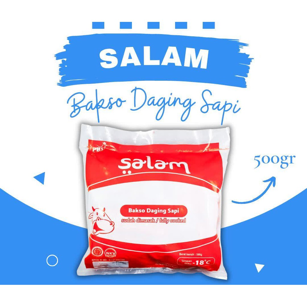 

ADDRIELLA - SALAM BAKSO DAGING SAPI 500gr | SALAM/FROZENFOOD/FROZENFOOD MURAH