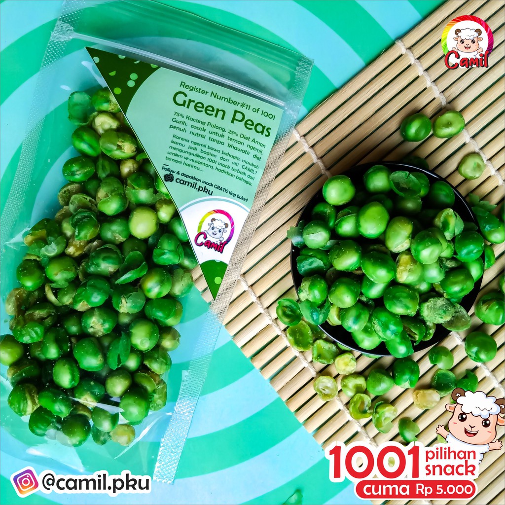 

[CAMIL REG.0011] GREEN PEAS , CEMILAN / SNACK KACANG POLONG