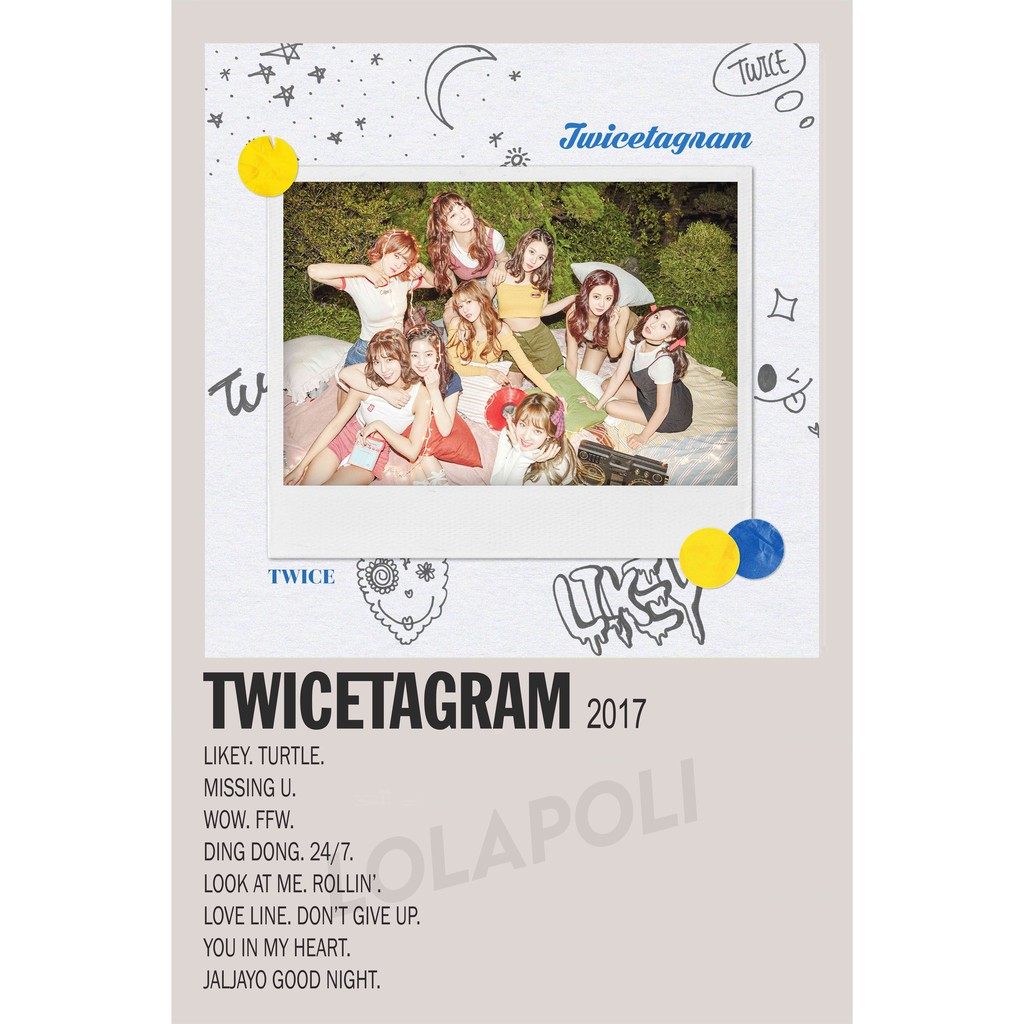 Poster Cover Album K-Pop Twicetagram - TWICE