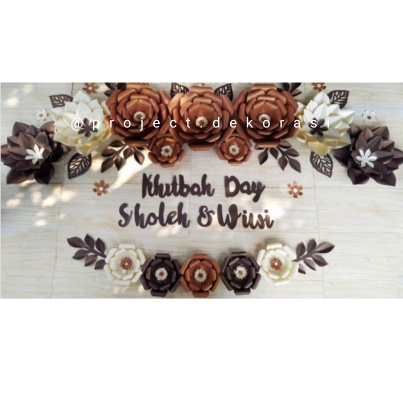 (FREE GIFT) Paperf flower Paket dekorasi lamaran Paperflower dekorasi bunga lamaran hiasan lamaran s