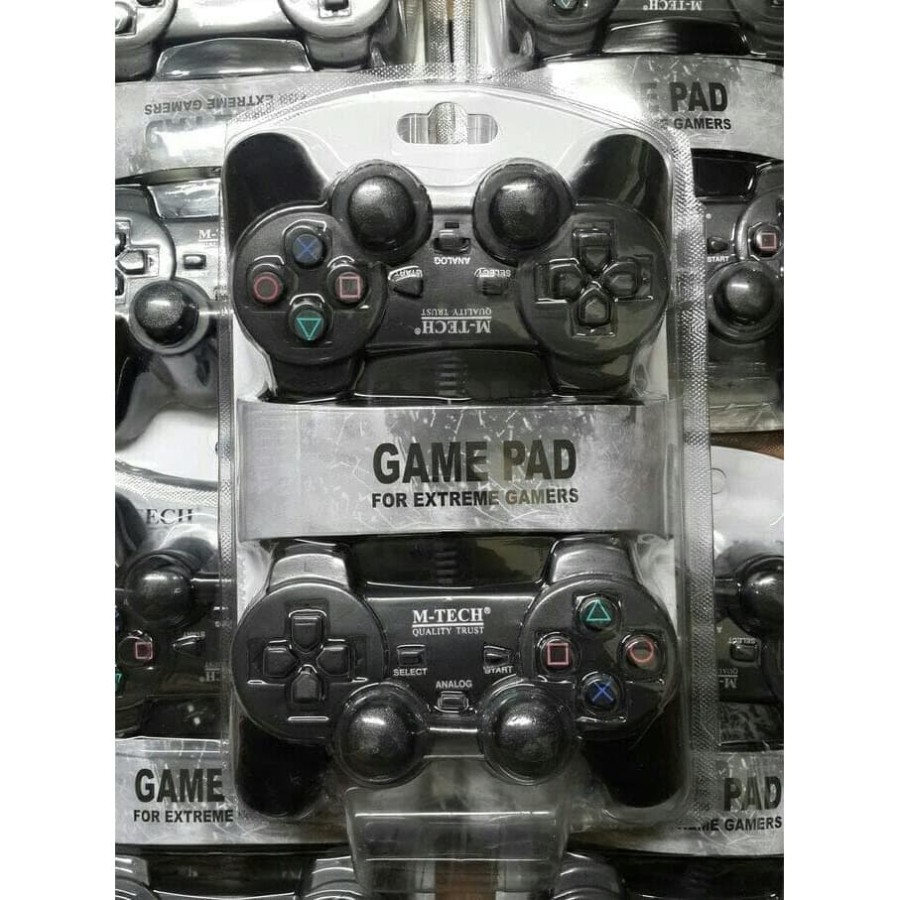 Gamepad Double Mtech/Joystick/Gamepad Double Hitam M-Tech/Pc Laptop