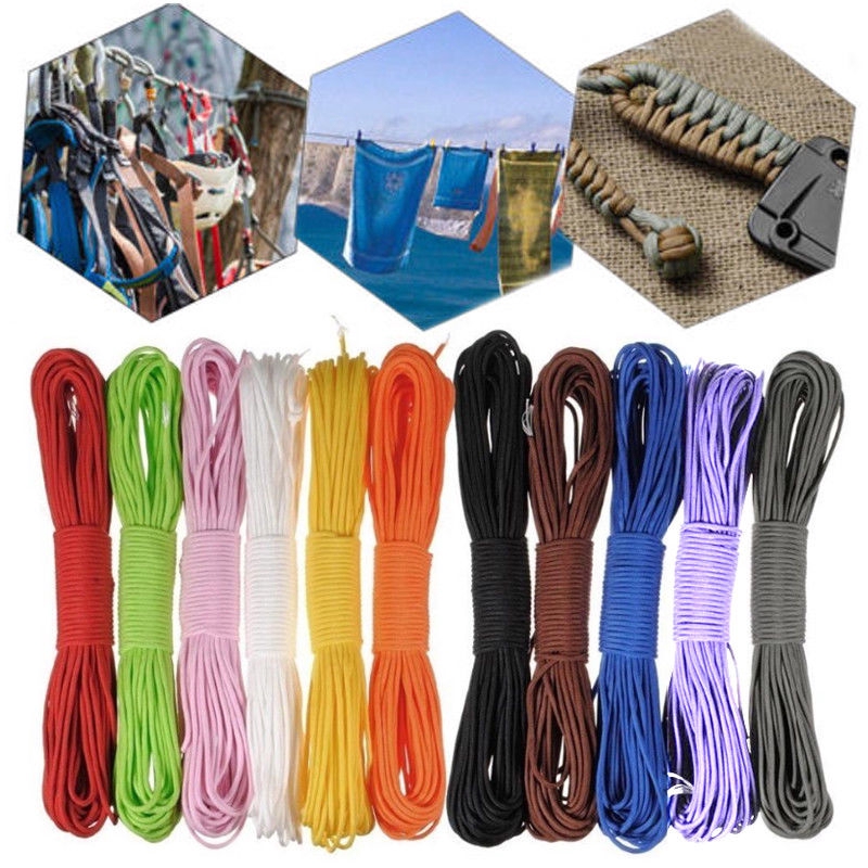 100m Fallschirmschnur Paracord 4mm Survival Stränge Campingseil Fallschirmleine 