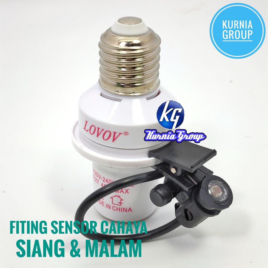 FITING SENSOR CAHAYA SAKLAR LAMPU OTOMATIS NYALA SIANG MALAM UNTUK TERAS PHOTO CELL FOTOCEL TERMURAH