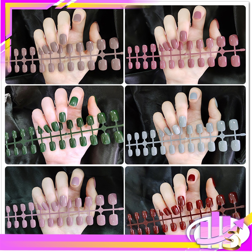 [24pc] Kuku Palsu / Nail Art / Kuku Palsu Pendek