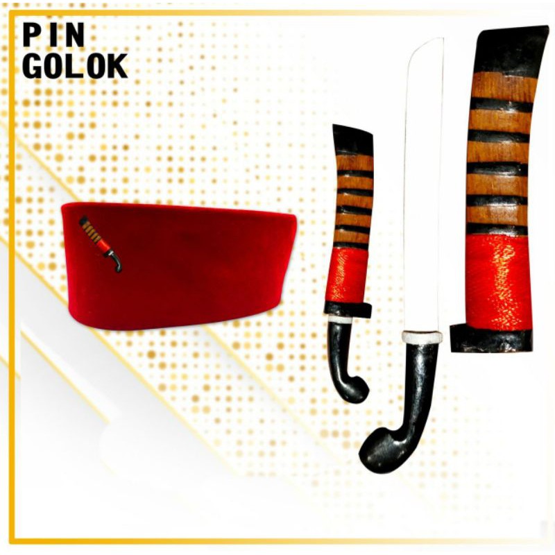 PIN GOLOK UNTUK PECI / PIN PECI BETAWI