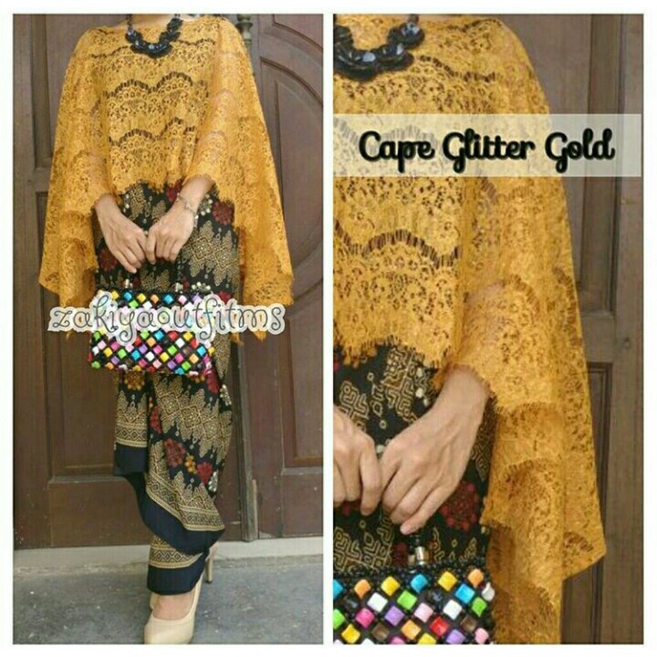 Set kebaya cape brukat
