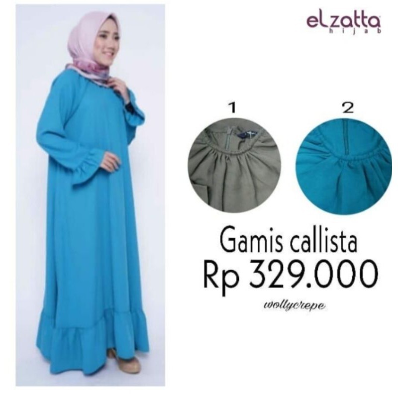 ELZATTA GAMIS CALLISTA / GAMIS PROMO ELZATTA  / GAMIS MURAH ELZATTA / GAMIS