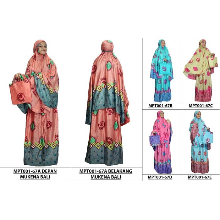 Grosir Mukena Murah Mukenah Terbaru 2020 Bordir Rukuh Dewasa R WJ840  Bali Batik Dewasa Motif Acak