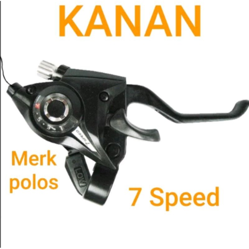 Shifter kanan Operan sepeda Pemindah RD Gigi Brake Handle Rem 7 speed 7sp untuk sepeda mtb seli federal lipat