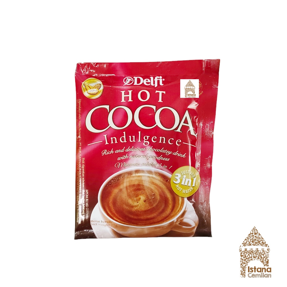 Delfi Hot Cocoa Indulgence 25 Gram SATUAN