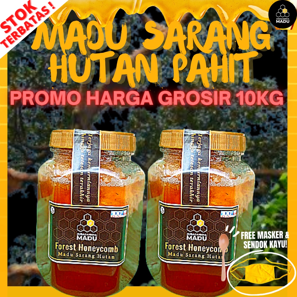

MADU SARANG HUTAN PAHIT BUKAN TERNAK 10 KG JURAGANNYAMADU, GROSIRAN MADU MURNI ASLI TANPA CAMPURAN, MADU BERGARANSI UANG KEMBALI 5X LIPAT, MADU LANGSUNG DARI HUTAN, SANAD JELAS, BISA IKUT PROSES PEMANENAN, KUALITAS EXPORT BISA COD