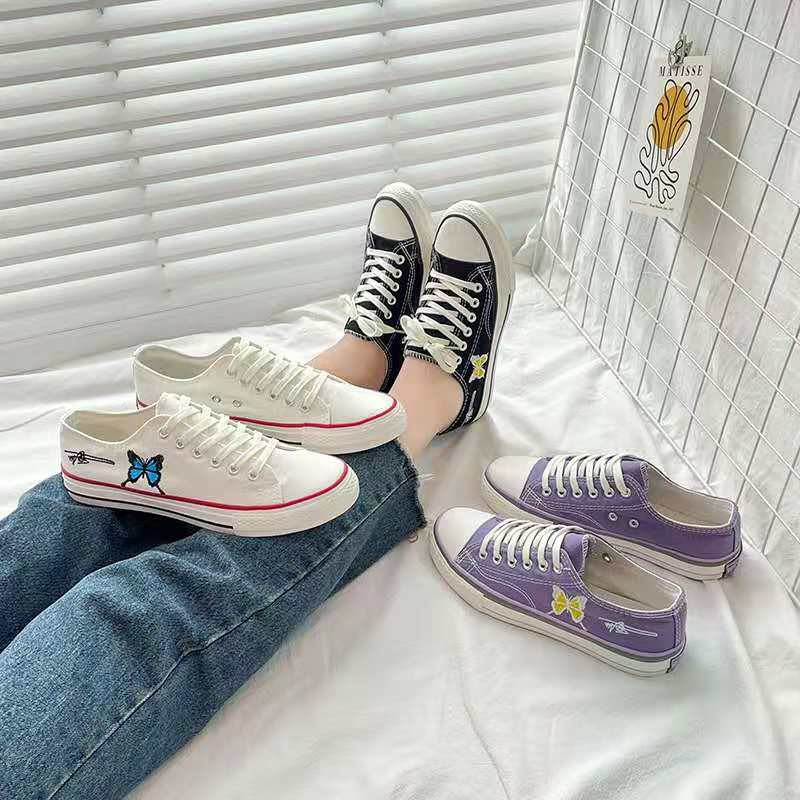 JSS 3936 (SIZE 36-40) RISCE SEPATU FASHION WANITA CEWEK PEREMPUAN JAKARTA BATAM MOTIF BUTTERFLY