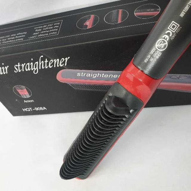 Alat Catok Rambut Lurus Sisir 908 Hair Fast Straightener 2in1 Rebonding Blow Keriting Pria Murah